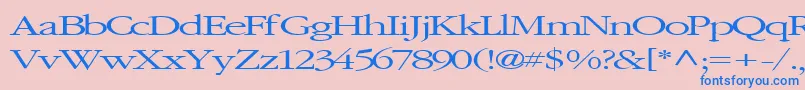 ElvisRegularTtnorm Font – Blue Fonts on Pink Background