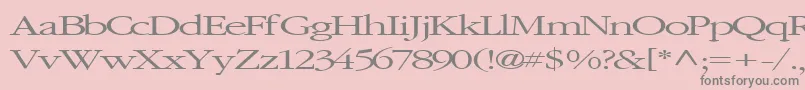 ElvisRegularTtnorm Font – Gray Fonts on Pink Background