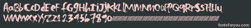 Zombietreats Font – Pink Fonts on Black Background