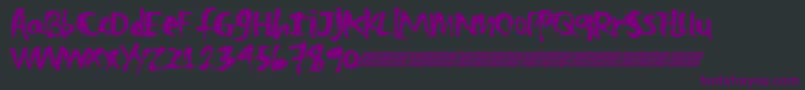 Zombietreats Font – Purple Fonts on Black Background