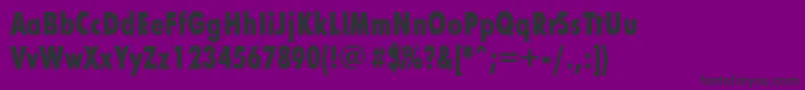 Futurisxcondc Font – Black Fonts on Purple Background