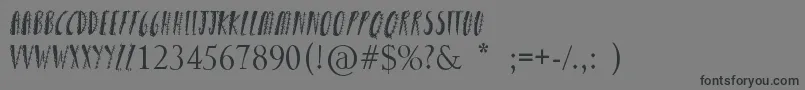 GirlyPunk-Schriftart – Schwarze Schriften auf grauem Hintergrund