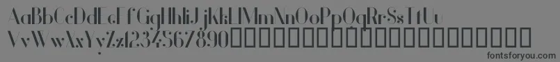 VanityBold-Schriftart – Schwarze Schriften auf grauem Hintergrund
