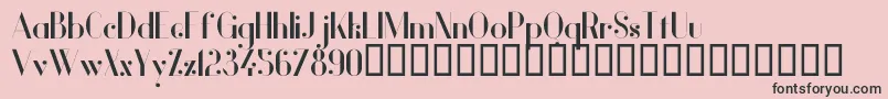 VanityBold-Schriftart – Schwarze Schriften auf rosa Hintergrund