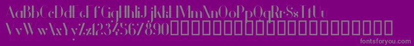 Police VanityBold – polices grises sur fond violet
