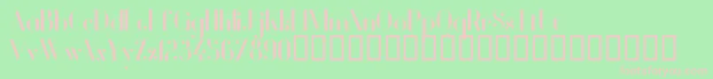 VanityBold Font – Pink Fonts on Green Background