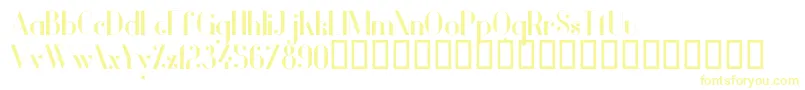 VanityBold Font – Yellow Fonts on White Background