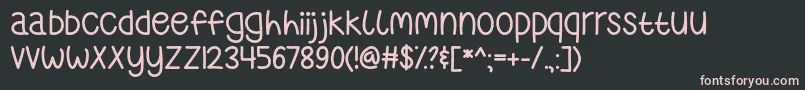WhereTheLonelyOnesRoamOtf Font – Pink Fonts on Black Background
