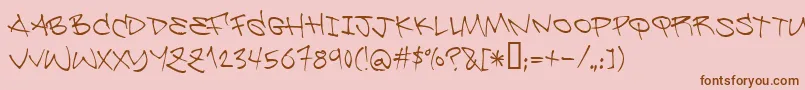 En savoir plus sur la police Be ffy Police Be ffy – polices brunes sur fond rose