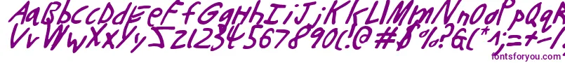 Buttonsli Font – Purple Fonts on White Background