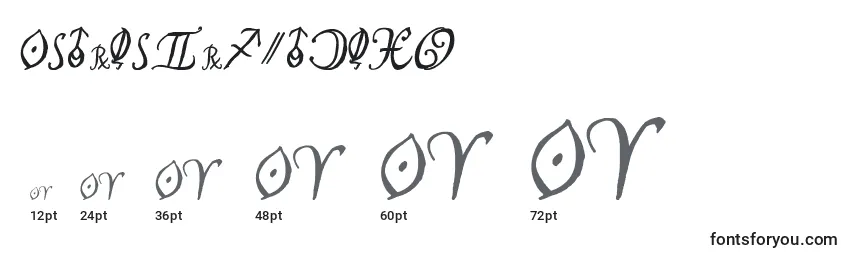 AstroscriptBold Font Sizes