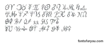 Schriftart AstroscriptBold