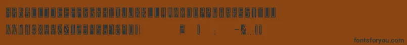 BetaBlock Font – Black Fonts on Brown Background
