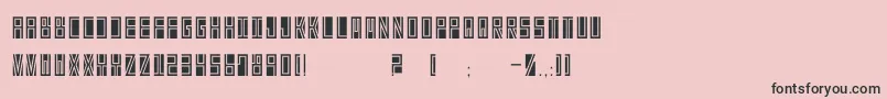 BetaBlock-Schriftart – Schwarze Schriften auf rosa Hintergrund