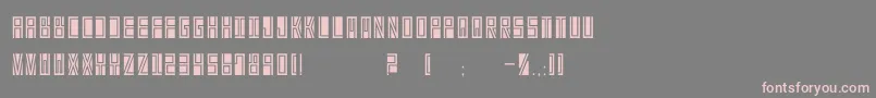 フォントBetaBlock – 灰色の背景にピンクのフォント