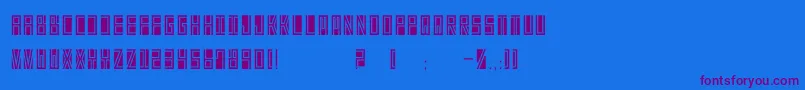 BetaBlock Font – Purple Fonts on Blue Background