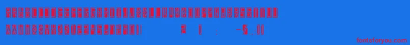 En savoir plus sur la police BetaBlock Police BetaBlock – polices rouges sur fond bleu