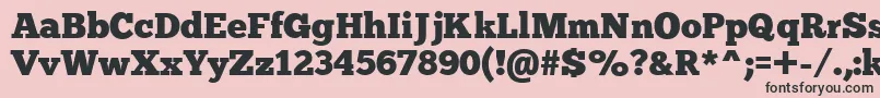 Chunkfiveex Font – Black Fonts on Pink Background