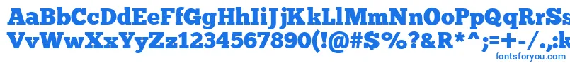 Chunkfiveex Font – Blue Fonts on White Background