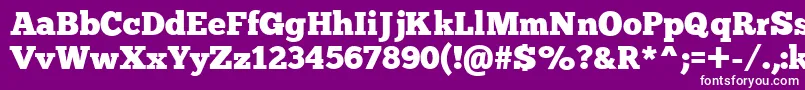 フォントChunkfiveex – 紫の背景に白い文字