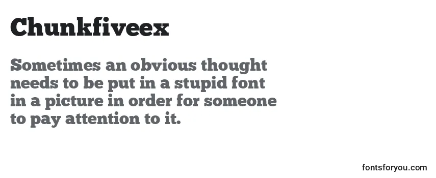 Review of the Chunkfiveex Font