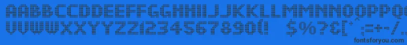 More about DsDotsMedium Font DsDotsMedium Font – Black Fonts on Blue Background