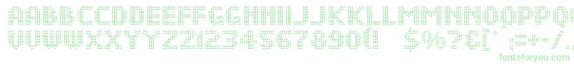 DsDotsMedium-Schriftart – Grüne Schriften