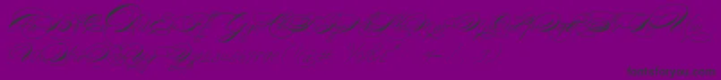 Michael16017-fontti – mustat fontit violetilla taustalla