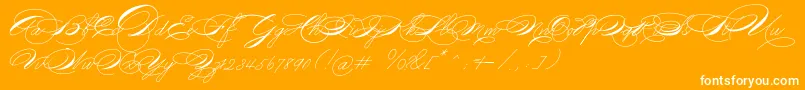 Police Michael16017 – polices blanches sur fond orange