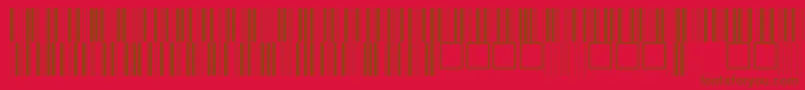 V100004 Font – Brown Fonts on Red Background