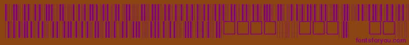 V100004 Font – Purple Fonts on Brown Background