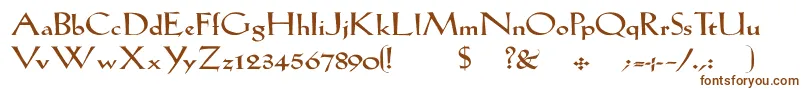 Lilhvywd Font – Brown Fonts on White Background