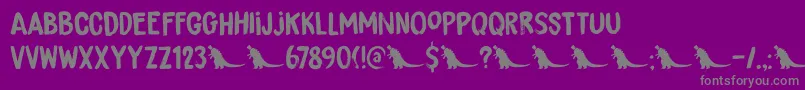Шрифт DkBrushzilla – серые шрифты на фиолетовом фоне