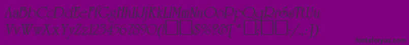 UniversityOblique Font – Black Fonts on Purple Background