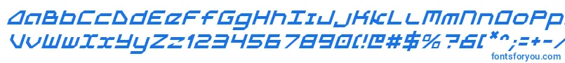 Шрифт 5thagenti – синие шрифты на белом фоне