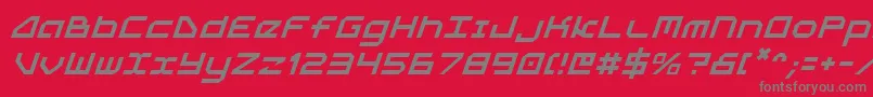 Шрифт 5thagenti – серые шрифты на красном фоне