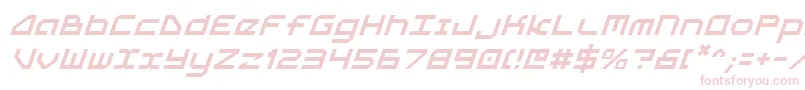 フォント5thagenti – 白い背景にピンクのフォント