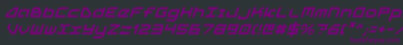 5thagenti Font – Purple Fonts on Black Background