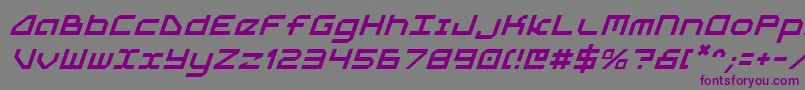 Шрифт 5thagenti – фиолетовые шрифты на сером фоне
