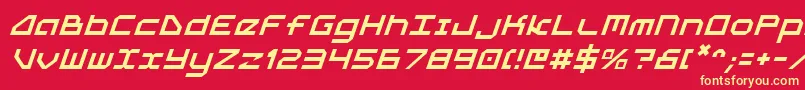 5thagenti-fontti – keltaiset fontit punaisella taustalla