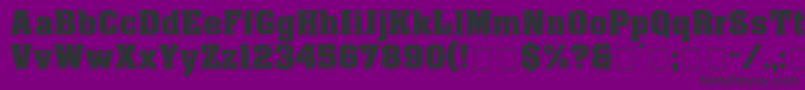 フォントEuphemiaDisplaySsi – 紫の背景に黒い文字