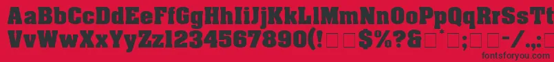 EuphemiaDisplaySsi Font – Black Fonts on Red Background