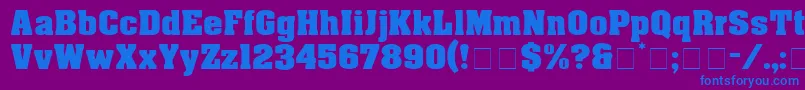 EuphemiaDisplaySsi Font – Blue Fonts on Purple Background