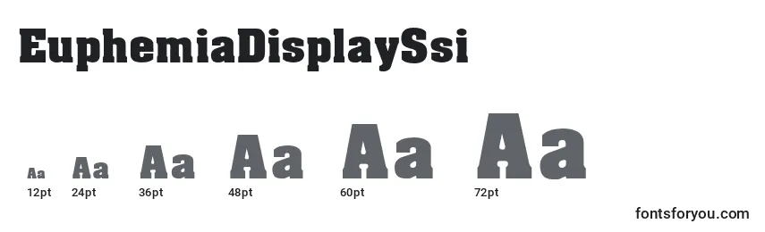EuphemiaDisplaySsi Font Sizes