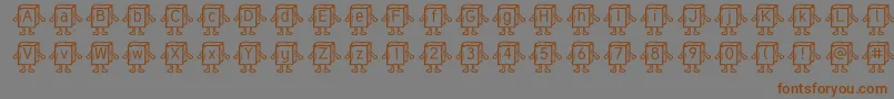 Samysbookifiedtuffy Font – Brown Fonts on Gray Background