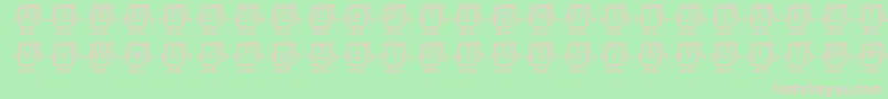 Samysbookifiedtuffy Font – Pink Fonts on Green Background