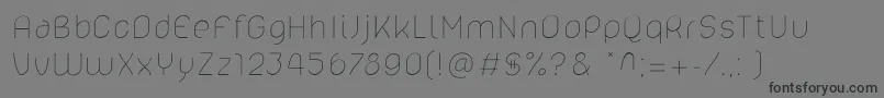 Lelim200 Font – Black Fonts on Gray Background