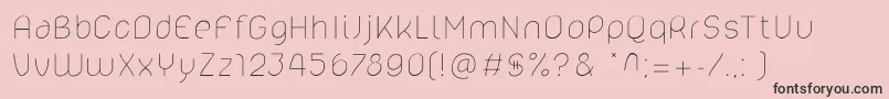 Lelim200 Font – Black Fonts on Pink Background