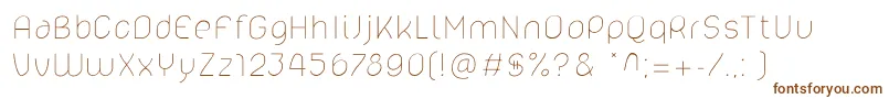 Lelim200 Font – Brown Fonts on White Background