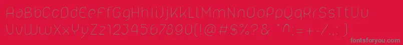 Lelim200 Font – Gray Fonts on Red Background